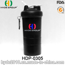 Bouteille de secoueur de protéine de sport en plastique nouvellement portative de 400ml (HDP-0305)